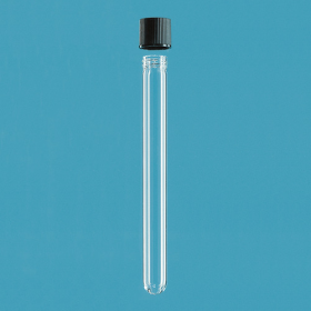 Culture tube, AR-Glas, schroefdop, PP 16 x 100 mm witte elastomeerafdichting van TPE