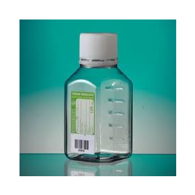 Fles 1000ml PET octogonaal  met Na-thiosulfaat 120mg/l, steriel, verzegelbare schroefstop met binnenlip