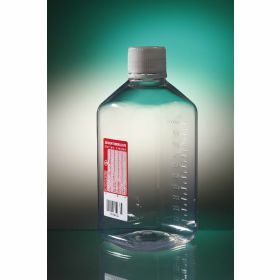 Fles 1000ml PET octogonaal met Na-thiosulfaat 20mg/l, steriel, verzegelbare schroefstop met binnenlip