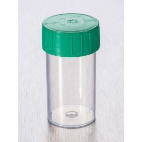 Staalpot TP35C 60ml PP groene schroefstop, steriel