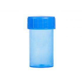 Staalpot BLAUW 180ml PP, blauwe schroefstop, steriel