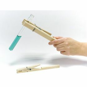 Houten test tube klem 200 mm lang 