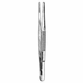 Pincet, inox, recht, 120mm stomp