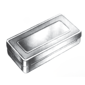 instrumentenbox voor sterilisatie + deksel 200x100x40mm