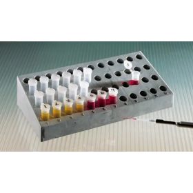 Microtube rack voor 48 microtubes van 0,5 ml of 0,65 ml