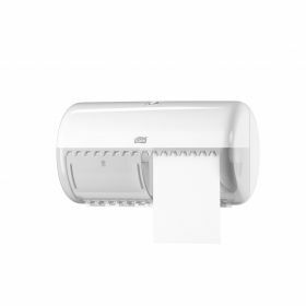 Tork dispenser toiletp.rol,plastic wit,duobox ,T4Tork M-box plastic wit