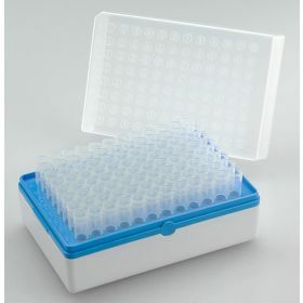 Biotube rack PP met blauw raster met 96 x 1,2ml buisjes
