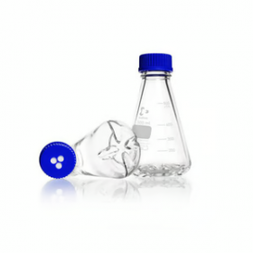 Baffled erlenmeyer Duran 250 ml + membraancap GL 45