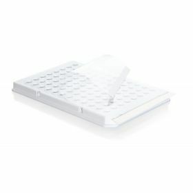 PCR plaat 96 wells - wit + qPCR sealing films - 0,15 ml low profile