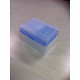 NEW Tip-Box leeg vr.1000µl tips blauw+rekje z.tips