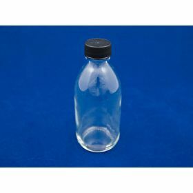 Fles obus - wit glas - 60ml - met schroefdop