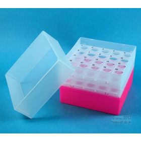 Eppi128 Cellbox PP 5x5 type Falcon 15 ml, neonroze