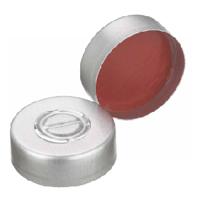 Wheaton Alu center disk tear-out dichting - PTFE/ rood rubber inlage - OØ20