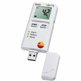 Testo 184-T3 USB temperatuur datalogger met display, onbeperkte gebruikstijd, 70°C