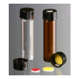 Brown Flacons in amber borosilicaat, 8ml, Ø16x61mm, stop groote 15-425