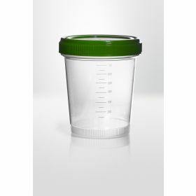 Staalpot 800ml - PP - groene schroefdop (niet gemonteerd) 