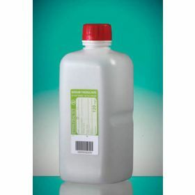 Fles 1000ml HDPE met Na-thiosulfaat 120mg/l, steriel, shaped seal schroefstop