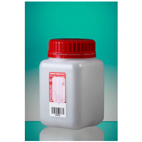 Fles 500ml  HDPE met Na-thiosulfaat 20mg/l, steriel, verzegelbare leakproof schroefstop met inlage