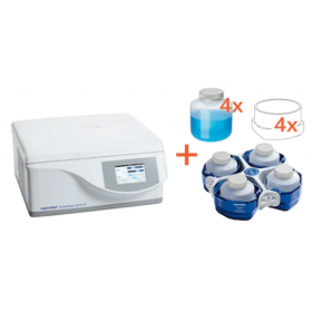 Eppendorf GLP Pack Centrifuge 5910 Ri Touch, gekoeld met rotor S-4xUniversal + universal buckets en 1L adapters (4x) en Eppendorf 1L flessen (4x)