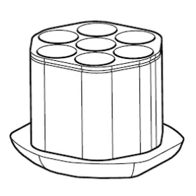 Eppendorf SET: 2 Adapters 7x Ø31x121mm/50ml skirted voor S-4xUniversal