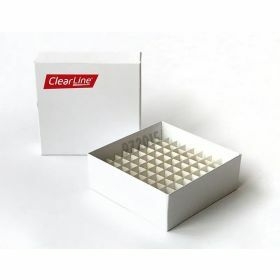 Cryobox Clearline wit- 81 tubes- 133x133x50mm