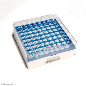 cryobox-81 2D voor 1,2-2ml tubes PC blauw