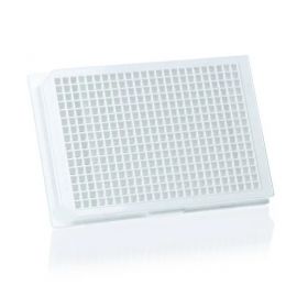 Plaat 384-well cellGrade PS transparante bodem/wit "F" 120µl