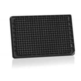 Plaat 384-well cellGrade PS transparante bodem/zwart "F" 120µl