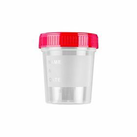 Staalpot 125ml PP rode schroefstop ST