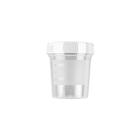 Staalpot 120ml PP witte schroefstop
