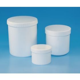 Zalfpot 310ml PP wit H81mm D81mm +schroefstop PP