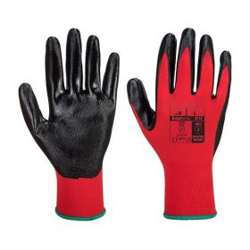 Flexo Grip Nitril handschoenen Rood/Zwart