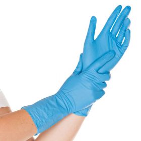 Handschoenen High Risk nitrile - blauw - PF