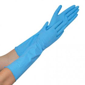 Handschoenen Superlong Nitril blauw ongepoederd