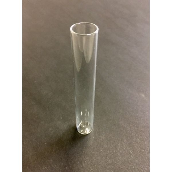 Min Edelsteen Ontvanger Buis glas platte bodem 16x100x1mm.