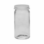 Fles voor pillen 25ml wit glas + snapcap