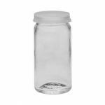 Fles voor pillen 25ml wit glas met snapcap