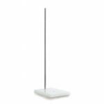 Staander inox D12xH505mm en voet in PP 210x155mm