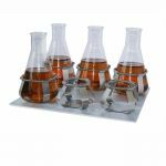 Biosan P-6/1000 Platform met 6 klemmen voor 1L flessen