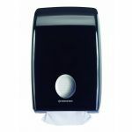Handdoekdispenser AQUARIUS voor interfold, zwart