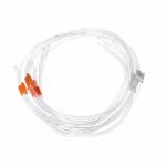 Minipuls tubing SILICONE 0,6mm IØ 40cm ORANJE/WIT