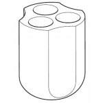 Eppendorf SET: 2 Adapters 3x Ø29x121mm (50ml skirted, Centriprep and Oak Ridge 30ml) voor S-4x400