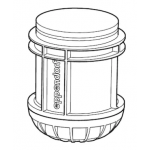 Eppendorf SET: 2 Adapters 1x Ø62x129mm (175ml conical BD, Nalgene/250ml flat) voor S-4x400