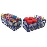 Omkeerbaar rek voor 84 buizen of 42 buizen en 4 urinecontainers, voor BS472041