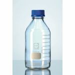 Duran® Labofles, smalle hals met blauwe PP stop